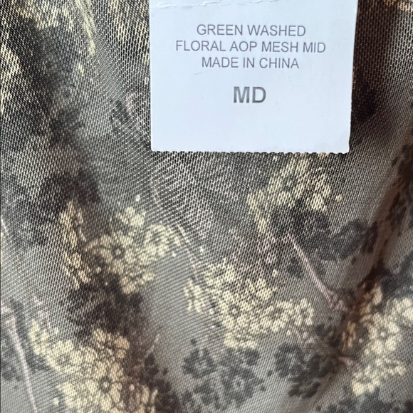 Social Collison Floral & Skeleton AOP Mesh Midi skirt - Green 💀💚 - Picture 11 of 13